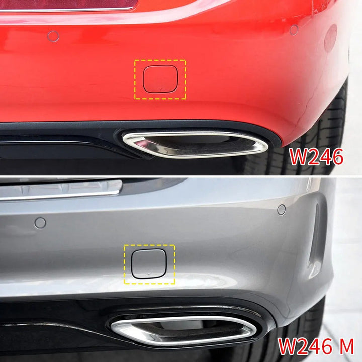 Car Craft Compatible With Mercedes Benz B Class W246 2012-2019 Rear Bumper Tow Hook Towing Tochan Trailer Cover 2468851422 Unpainted A - CAR CRAFT INDIA