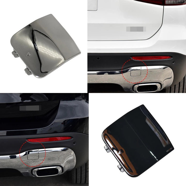 Car Craft Compatible With Mercedes Benz Glb W247 2020-2024 Rear Bumper Tow Hook Towing Tochan Trailer Cover 2478857301 Unpainted - CAR CRAFT INDIA