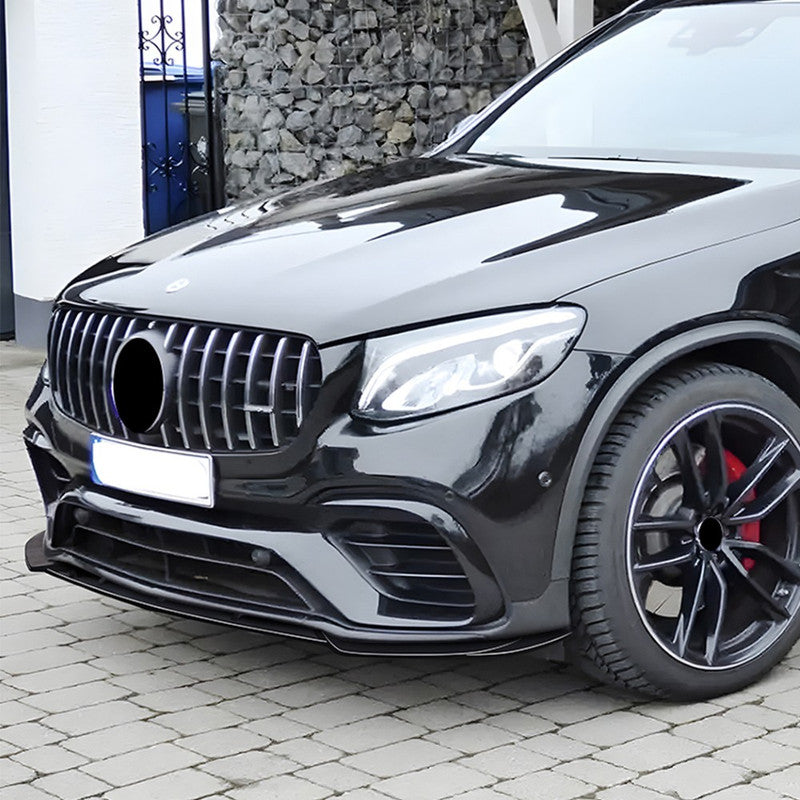 Car Craft Compatible With Mercedes Benz Glc W253 X253 2016-2019 Amg Front Bumper Lip Splitter Diffuser Skirst Flag Canard Carbon Fiber Look Zst-762 Cf