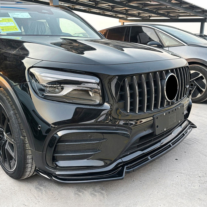 Car Craft Compatible With Mercedes Benz Glb Class X247 Facelift 2024+ Glb220 Glb35 Amg Front Bumper Lip Skirt Splitter Spoiler Zst-1039 Glossy Black