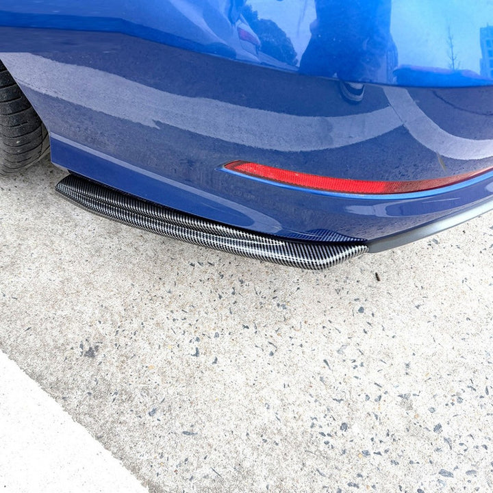 Car Craft Compatible With Audi A3 8v 2013-2016 S Line Rear Bumper Side Splitter Skirt Trim Flag Lip Zst-1555 Gb Glossy Black