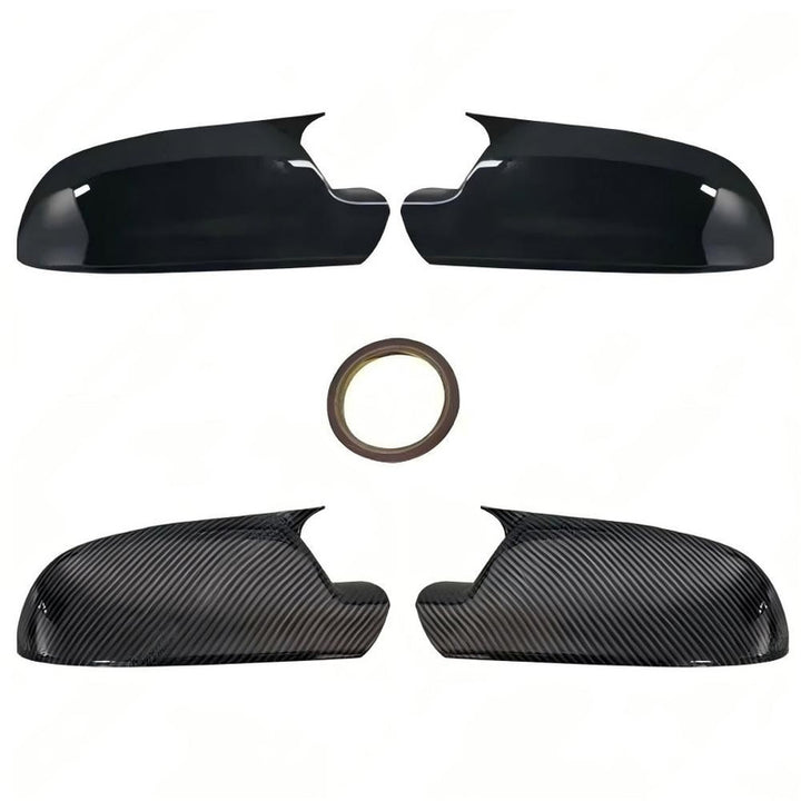 Car Craft Compatible With Audi A3 8p A4 A5 B8.5 S5 Rs3 Rs4 Rs5 2013-2016 Side Rear View Case Wing Cap Shell Housing Mirror Covers 3m Tape Pasting Style Glossy Black