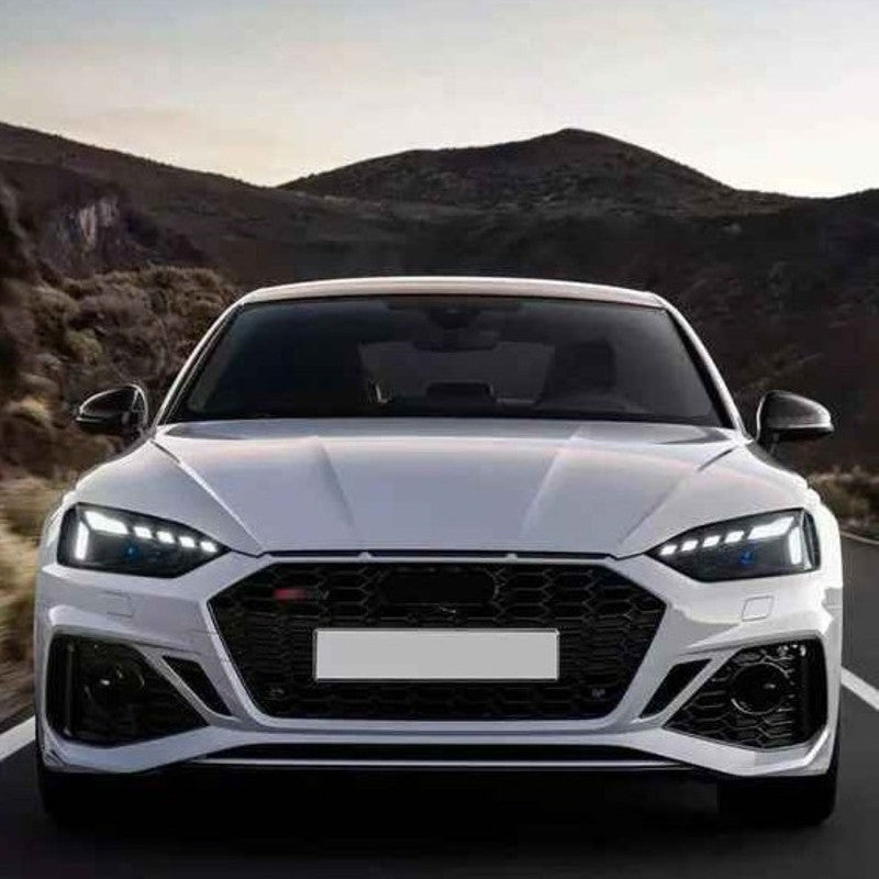 Car Craft Compatible With Audi A5 S5 Rs5 2017-2020 Upgrade Convert To Rs5 S5 2021 Style Sport Front Bumper Bodykit Grill Fog Grill A5-037 Gc - CAR CRAFT INDIA