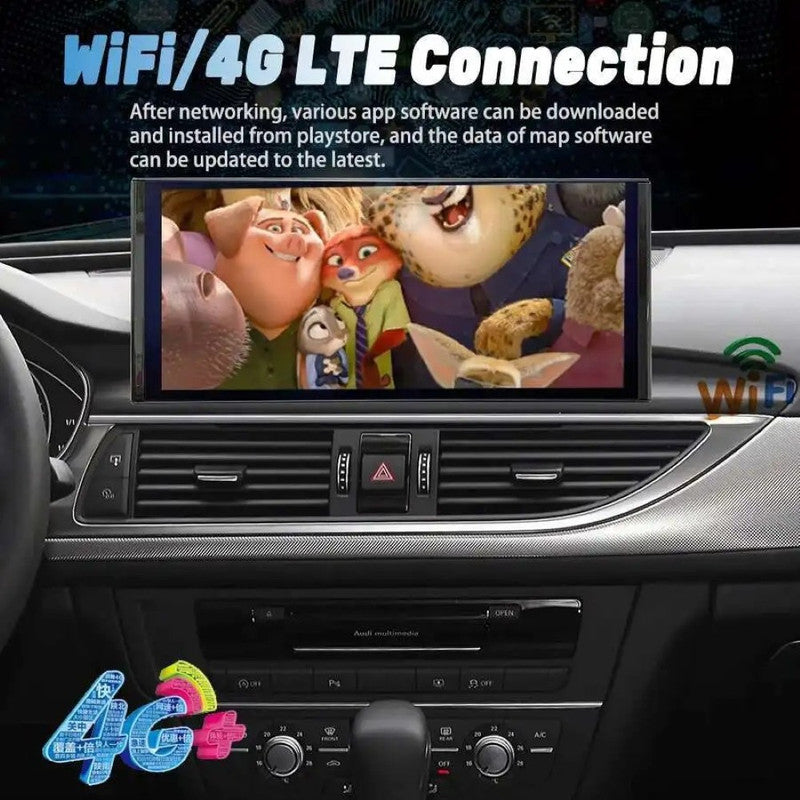 Car Craft Compatible With Audi A6 C7 A7 2012-2018 Digital Infotaiment Touch Screen Android Multimedia Player Gps Navigation Radio Carplay Android Auto 12.3 Inch Android 13, 8 Core 4gb+64gb Storage
