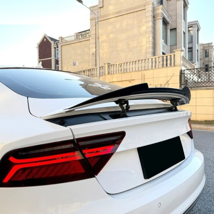 Car Craft Compatible With Audi A7 S7 Rs7 2011-2017 Rear Trunk Wing Boot Roof Lip Spoiler Zst-1432 Cf Carbon Fiber Look - CAR CRAFT INDIA