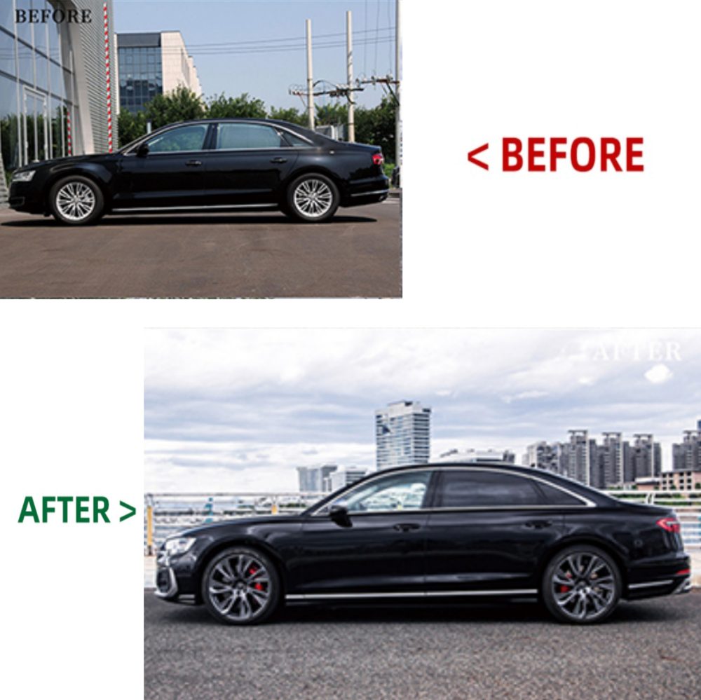 Car Craft Compatible With Audi A8 D4 2010-2017 To 2018+ S8 D5pa Upgrade Facelift Matrix Conversion Bodykit Bumper Hood Trunk Headlight Taillight CC-6317