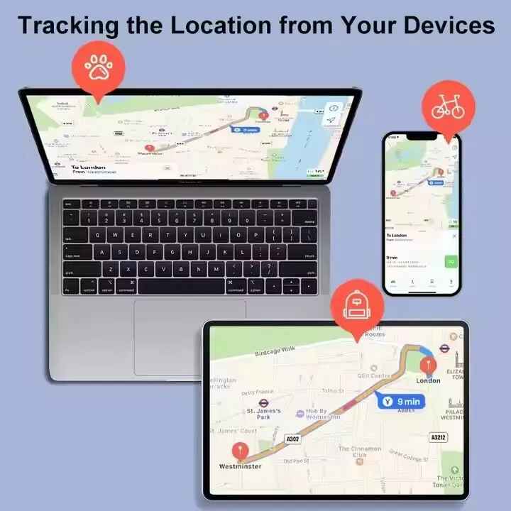 Car Craft Compatible With Car Key Chian Pet Wallet Luggage Bag Tag Gps Trackers Finder Location Gps Tracker With Live Tracking For Iphone Ap400 CC-9375 - CAR CRAFT INDIA