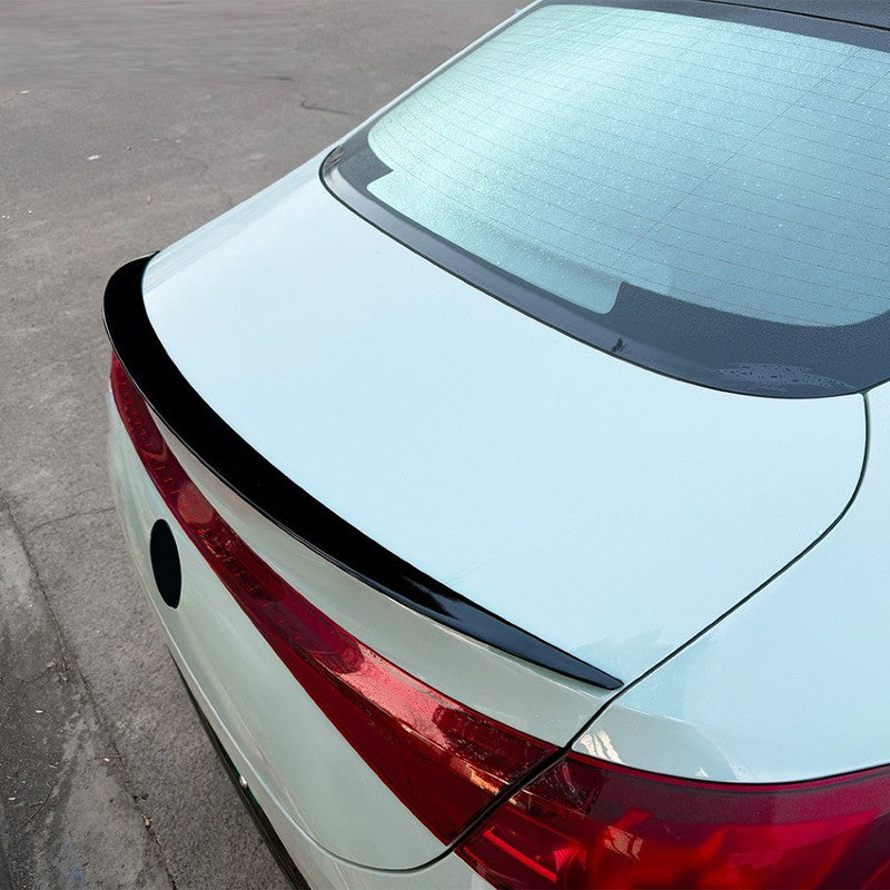 Car Craft Compatible With Mercedes Benz Cla C174 C178 2026+ Amg Line Rear Trunk Wing Boot Lip Roof Spoiler  Zst-1564 Cf Carbon Fiber Look Black CC-10949