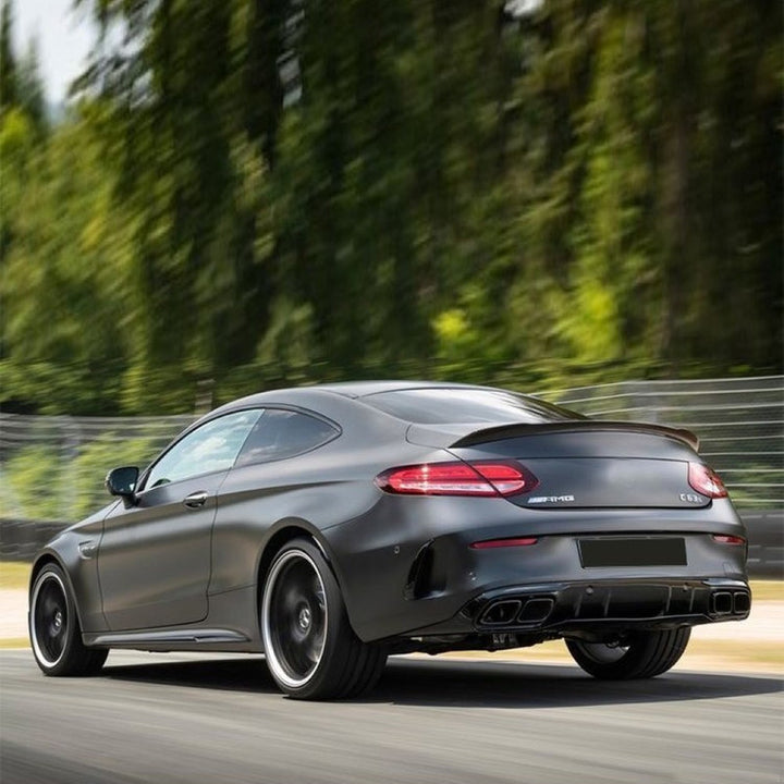 Car Craft Compatible With Mercedes Benz C Class Coupe C205 2016-2021 Upgrade Facelift Convert To C63amg Amg Bodykit Front Rear Bumper Diffuser Exhaust Tip CC-9657 - CAR CRAFT INDIA