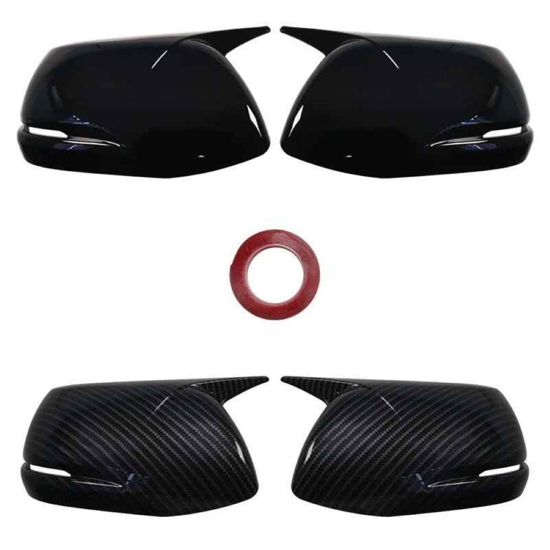 Car Craft Compatible With Honda Crv 2012-2021 Side Rear View Case Wing Cap Shell Housing Mirror Covers 3m Tape Pasting Style Glossy Black CC-11536