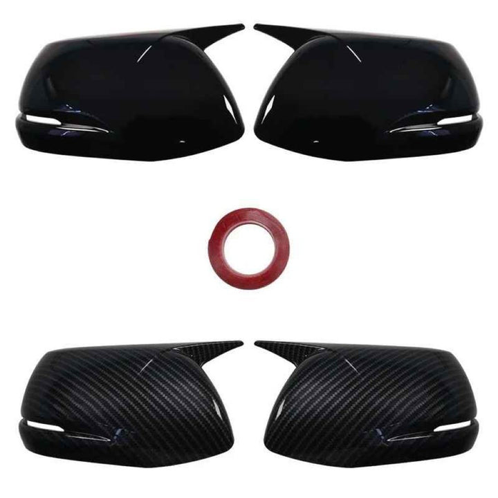 Car Craft Compatible With Honda Crv 2012-2021 Side Rear View Case Wing Cap Shell Housing Mirror Covers 3m Tape Pasting Style Glossy Black CC-11536