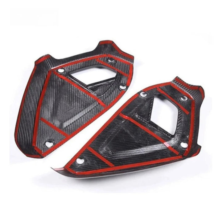 Car Craft Compatible With Range Land Rover Defender 90 110 130 L663 Lr129997 2020+ Car Interior Inner Instrument Dashboard Panel Side Decorative Frame Panel Trim Cover Real Carbon Fiber - CAR CRAFT INDIA