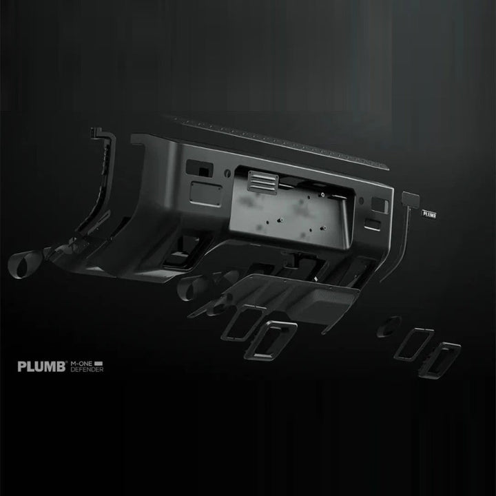 Car Craft Compatible With Land Range Rover Defender 90 110 130 L663 2020-2026 Plumb M One Series Dark Special Edition Rear Bumper Kit Plumb-029