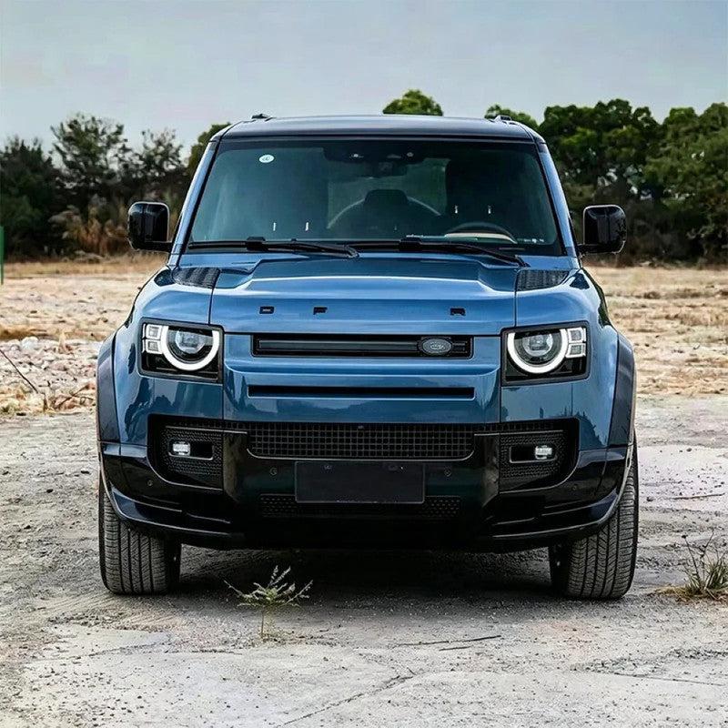 Car Craft Compatible With Range Land Rover Defender L663 2020-2025 90 110 130 Upgrade Convertion Bodykit Urban U Style Front Bumper Lip Splitter Skirt Trim