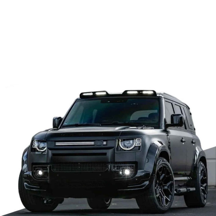 Car Craft Compatible With Range Land Rover Defender L663 2020-2025 90 110 130 Upgrade Convertion Bodykit Urban U Style Front Roof Spoiler With Light Led