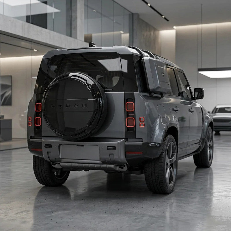 Car Craft Compatible With Range Land Rover Defender L663 2020-2025 90 110 130 Upgrade Convertion Bodykit Urban U Style Rear Spare Wheel Cover - CAR CRAFT INDIA