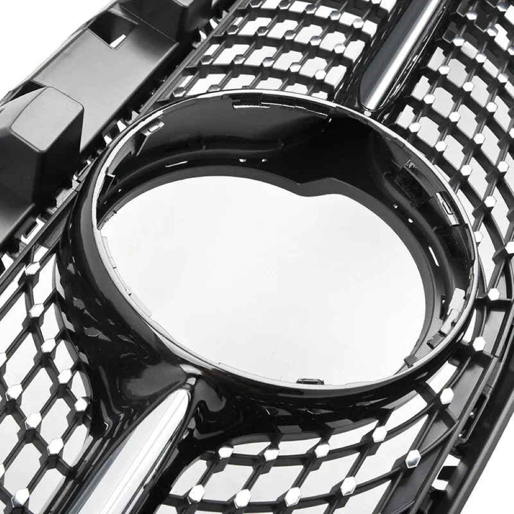 Car Craft Compatible With Mercedes Benz Cla Class W117 C117 X117 2013-2019 Upgrade Front Bumper Cla45 Amg Show Grill Diamond Black CC-1748