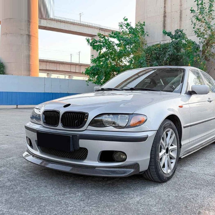 Car Craft Compatible With Bmw 3 Series E46 Sport 1998-2005 Front Bumper Lip Splitter Skirts Zst-1438 Cf Carbon Fiber Look CC-10010 - CAR CRAFT INDIA