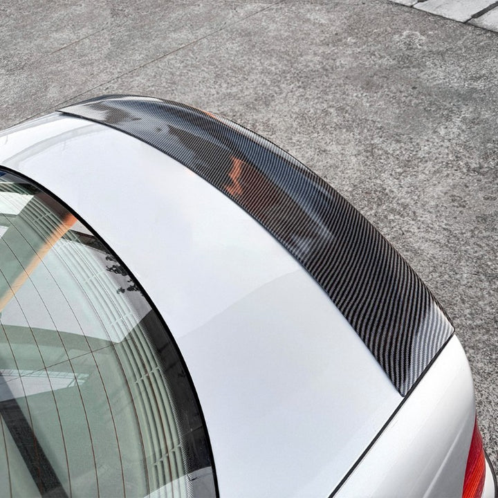 Car Craft Compatible With Bmw 3 Series E46 1998-2004 M3 Rear Trunk Wing Boot Roof Lip Spoiler M3 Style Zst-1414 Cf Carbon Fiber Look - CAR CRAFT INDIA