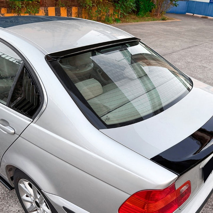 Car Craft Compatible With Bmw 3 Series E46 1998-2004 M3 Rear Trunk Wing Boot Roof Lip Spoiler M3 Style Zst-1406 Cf Carbon Fiber Look - CAR CRAFT INDIA