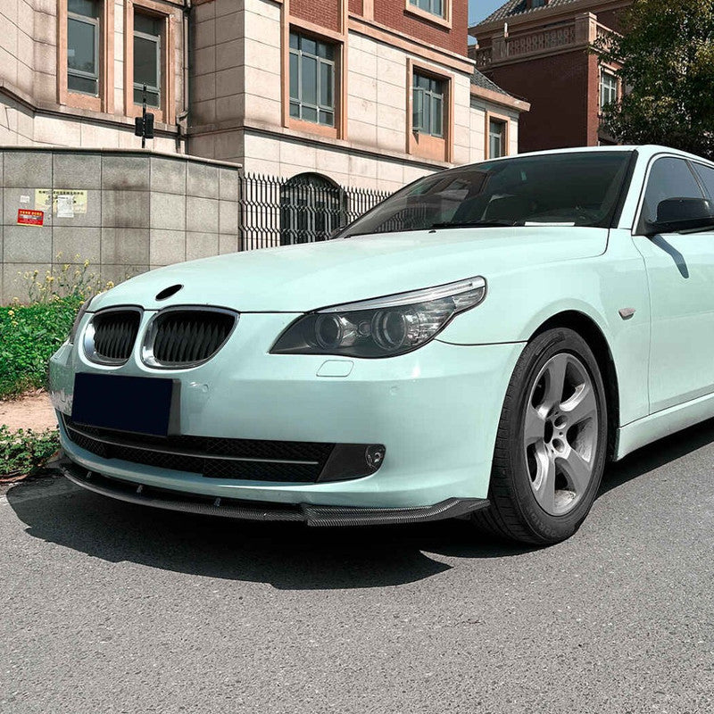 Car Craft Compatible With Bmw 5 Series E60 2008-2010 Standard Front Bumper Lip Splitter Skirts Zst-1141 Gb Glossy Black