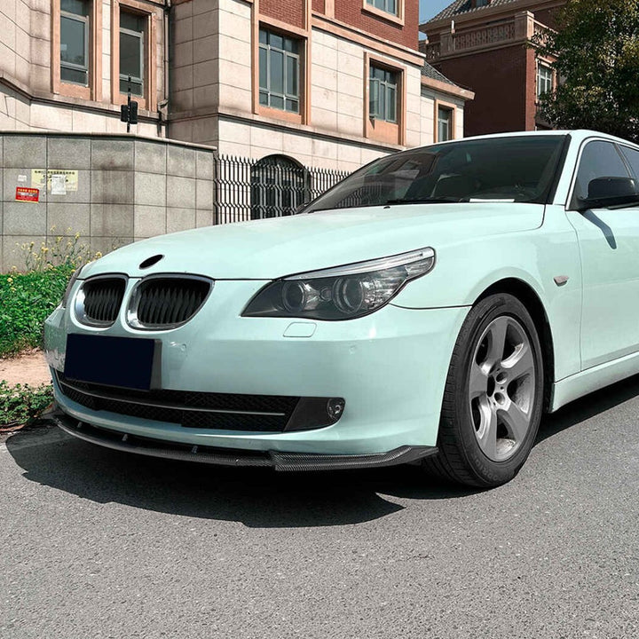 Car Craft Compatible With Bmw 5 Series E60 2008-2010 Standard Front Bumper Lip Splitter Skirts Zst-1141 Gb Glossy Black