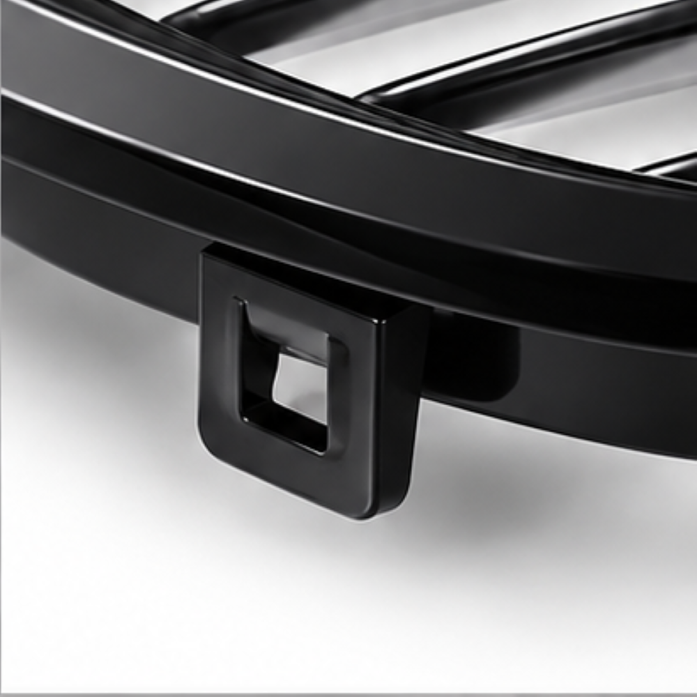Car Craft Compatible With Bmw 5 Series E60 2004-2009 Front Bumper Show Grill Tri Color Single CC-3088