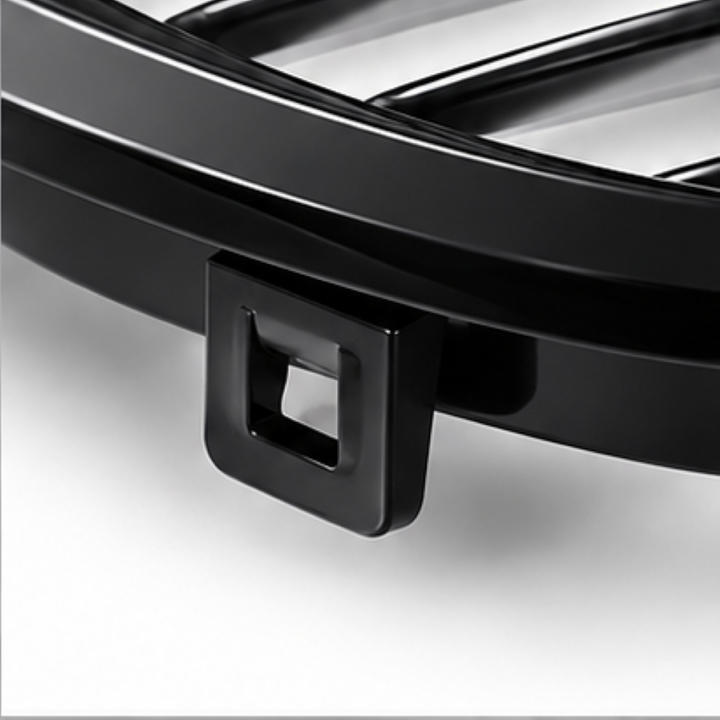 Car Craft Compatible With Bmw 5 Series E60 2004-2009 Front Bumper Show Grill Tri Color Single CC-3088
