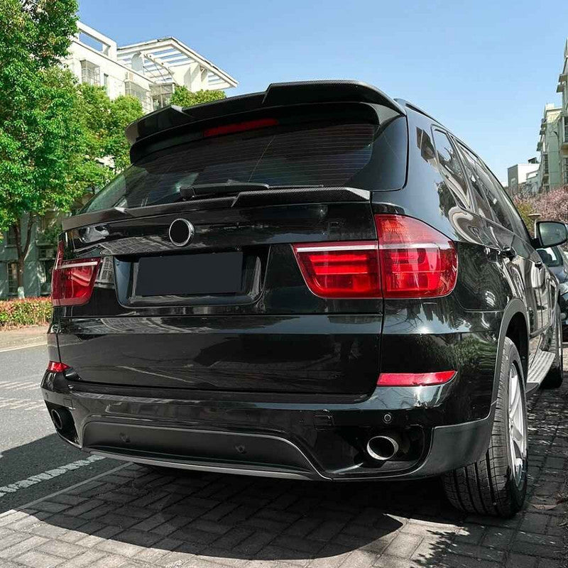 Car Craft Compatible With Bmw X5 E70 2008-2013 Trunk Roof Wing Lip Boot Rear Spoiler Zst-1120 Gb Glossy Black - CAR CRAFT INDIA