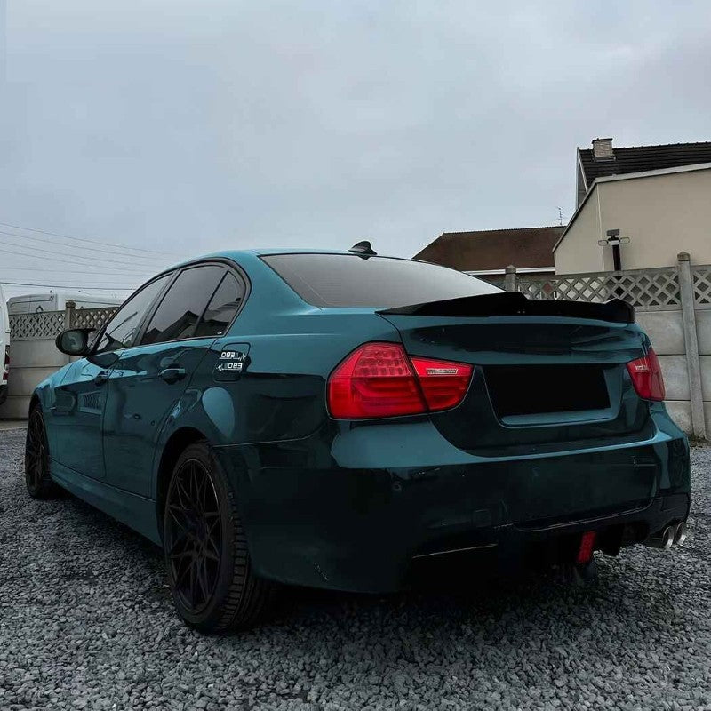 Car Craft Compatible With Bmw 3 Series E90 2008-2012 M Sport M3 M4 Rear Bumper Lip Splitter Diffuser Skirts With F1 Led Light 00- Carbon Fiber Look Zst-1286 00- Cf F1 Carbon Fiber Look - CAR CRAFT INDIA