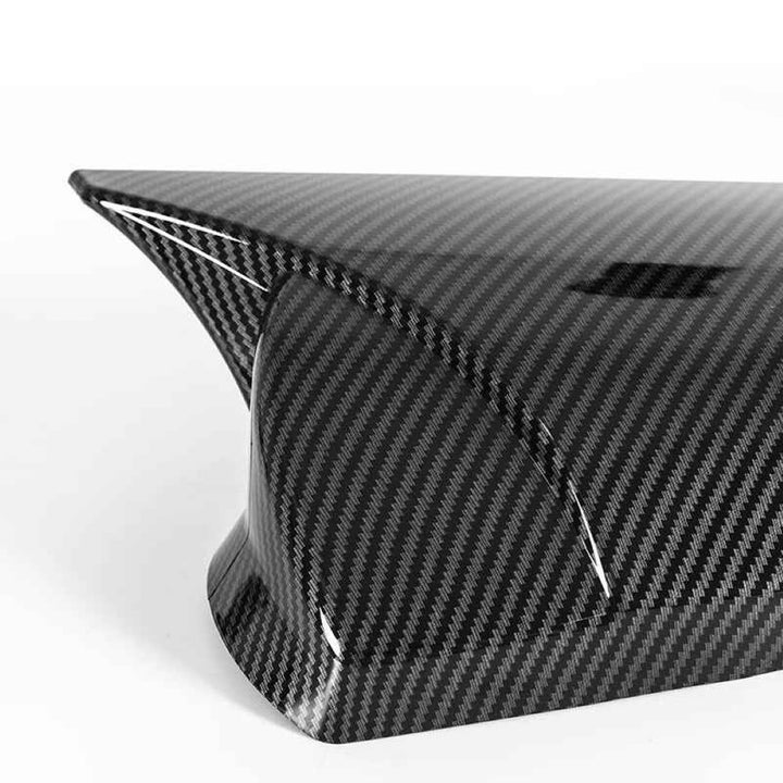Car Craft Compatible With Hyundai Elantra 2021-2023 Rear View Case Wing Cap Shell Housing Mirror Covers 3m Tape Pasting Style Carbon Fiber Look