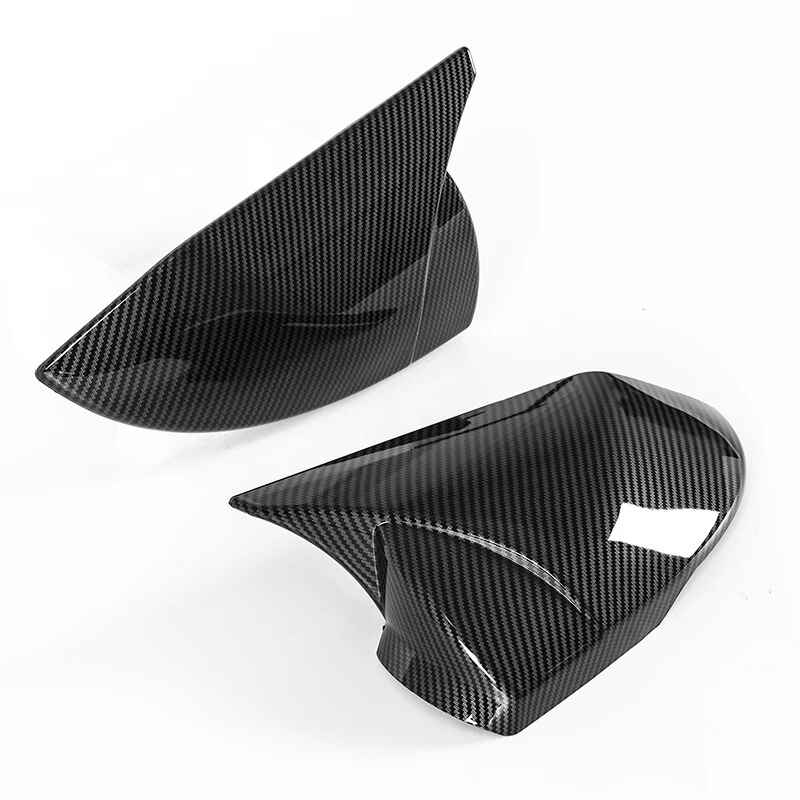 Car Craft Compatible With Hyundai Elantra 2021-2023 Rear View Case Wing Cap Shell Housing Mirror Covers 3m Tape Pasting Style Glossy Black