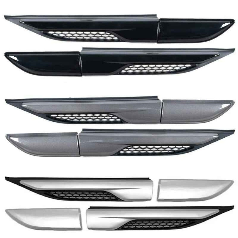 Car Craft Compatible With Land Rover Range Rover Evoque 2012-2018 Fender Side Air Vent Outlet Cover Trim Decorative Right Big Black - CAR CRAFT INDIA