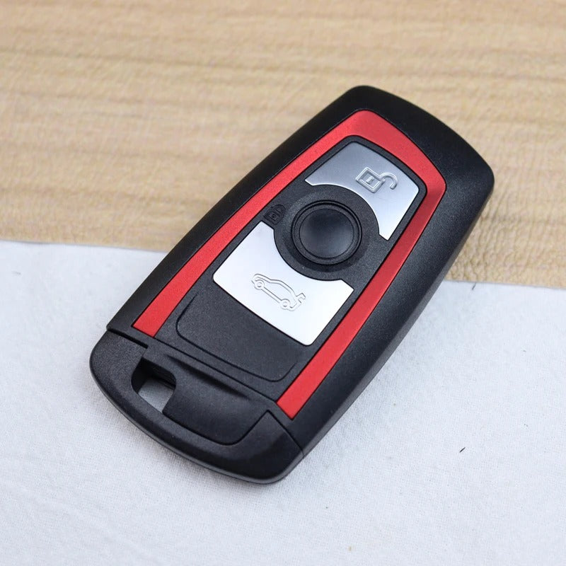 Car Craft Compatible With Bmw 1 2 3 4 5 6 7 X1 X3 X4 X5 X6 X7 Z4 Series Upgrade Key Cover Case To New Style Car Key Cover Shell With Blade 3 Button Red Bm-ks-29