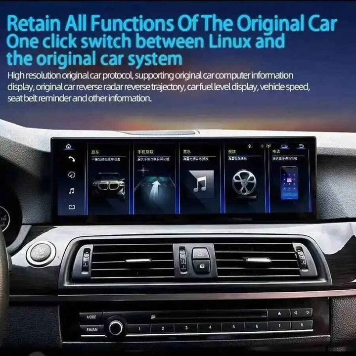 Car Craft Compatible With Bmw 7 Series F01 F02 2009-2014 Android Multimedia Infotainment Player With Wireless Carplay And Android Auto 4+64gb Gb 14.9 Inch Cic