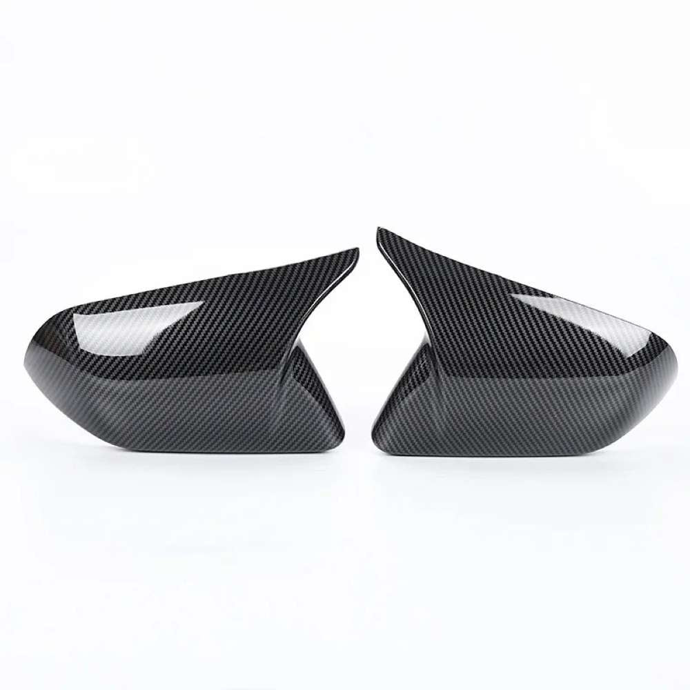 Car Craft Compatible With Ford Mustang 2016-2020 Side Rear View Case Wing Cap Shell Housing Mirror Covers Without Lamp Car 3m Tape Pasting Style Ar-mr-068 Cf Carbon Fiber Look CC-8065 - CAR CRAFT INDIA