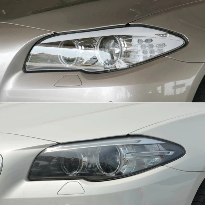Car Craft Compatible With Bmw 5 Series F10 2010-2017 Car Front Headlights Headlamp Glass Lenses Cover Dust Shell Transparent Plexiglass Lampshade Ddz-f10/f18-l+r Set - CAR CRAFT INDIA
