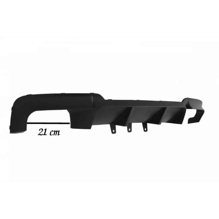 Car Craft Compatible With Bmw 5 Series F10 2010-2017 M Sport M5 Bumper Diffuser Rear After Lip Skirt 2 Fin Glossy Black
