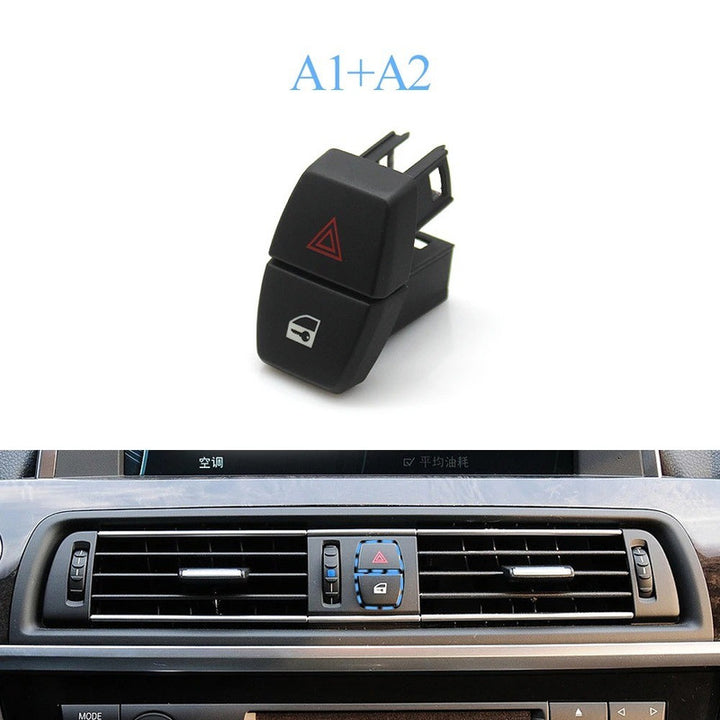 Car Craft Compatible With Bmw 5 Series F10 F07 Gt 2011-2017 6 Series F06 F12 2011-2019 7 Series F01 F02 2009-2015 X3 F25 2011-2013 Door Lock Unlock Button Switch Cover 61319161896-c2