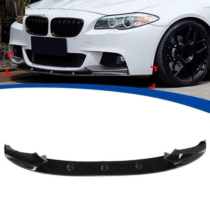 Car Craft Compatible With Bmw 5 Series F10 2010-2017 M Sport M Performance M Tech Front Bumper Lip Skirt Trim Carbon Fiber Look