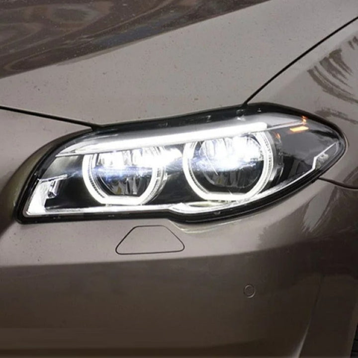 Car Craft Compatible With Bmw 5 Series F10 2010-2013 Car Front Upgraded Head Light Lamp Xenon Headlight Retrofit Upgrade Modified Led Drl Hid Light Lci Led Style - CAR CRAFT INDIA