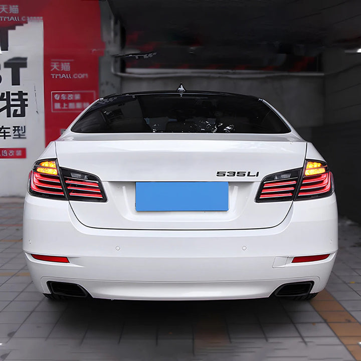 Car Craft Compatible With Bmw 5 Series F10 2010-2017 Car Rear Upgraded Tail Light Lamp Xenon Taillight Retrofit Upgrade Modified Led Drl Hid Light Red Smoke - CAR CRAFT INDIA