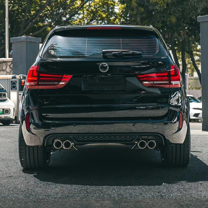 Car Craft Compatible With Bmw X5 F15 Upgrade Convert To M Sport M Performance X5m Bodykit Body Kit Front Rear Bumper Front After Lip Diffuser Skirt Splitter Exhaust Tip Pipe Wheel Arch Gc F15 010