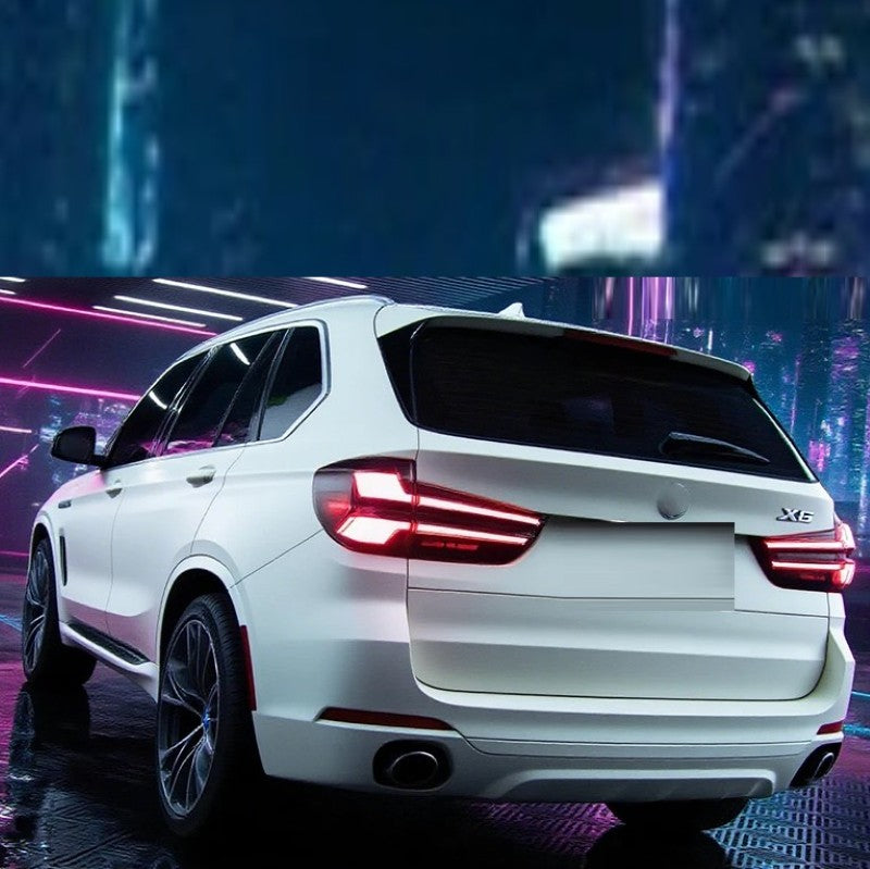 Car Craft Compatible With Bmw 5 X5 F15 2014-2018 Car Rear Upgraded Tail Light Lamp Xenon Taillight Retrofit Upgrade Modified Led Drl Hid Light G05 Style Red - CAR CRAFT INDIA