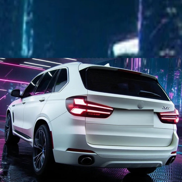 Car Craft Compatible With Bmw 5 X5 F15 2014-2018 Car Rear Upgraded Tail Light Lamp Xenon Taillight Retrofit Upgrade Modified Led Drl Hid Light G05 Style Red - CAR CRAFT INDIA