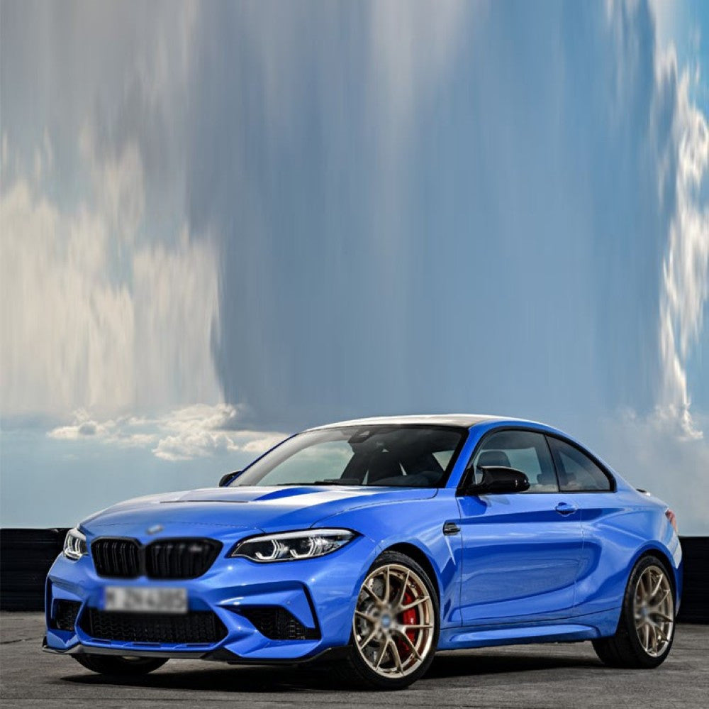Car Craft Compatible With Bmw 2 Series F22 2014-2019 Upgraded Facelift Convert To M Sport M2cs Bodykit Front Bumper Grill Skirt Trim Gc F22/23-001 Usa