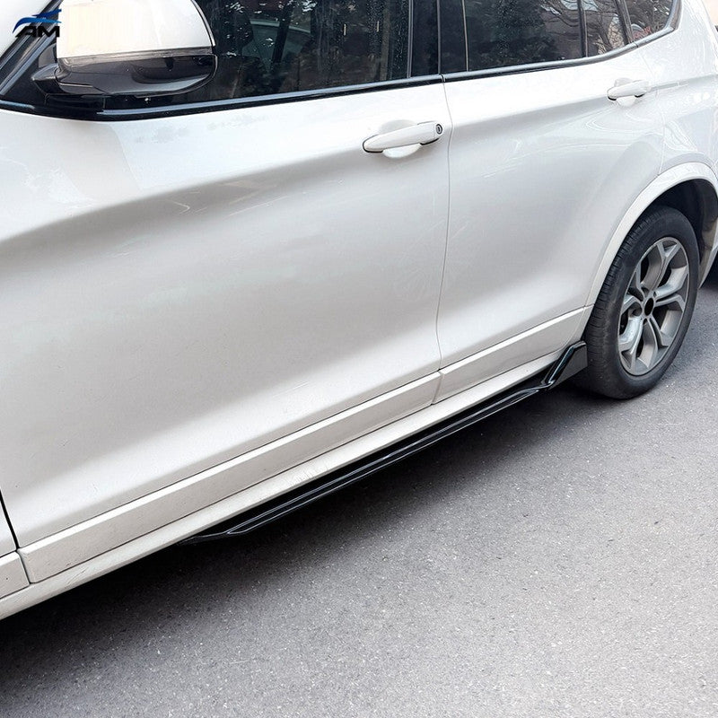 Car Craft Compatible With Bmw X3 F25 X4 F26 M Sport 2011-2017 Side Skirt Splitter Trim Running Board Zst-1489 Gb Glossy Black