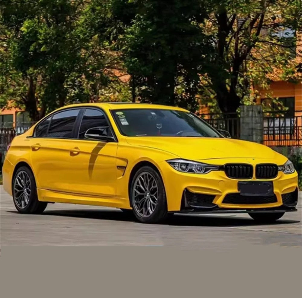 Car Craft Compatible With Bmw 3 Series F30 2012-2018 Upgrade Convert To F80 M3 M4 Bodykit Front Rear Bumper Side Short Skirts Splitter Diffufser Set F30/35-024