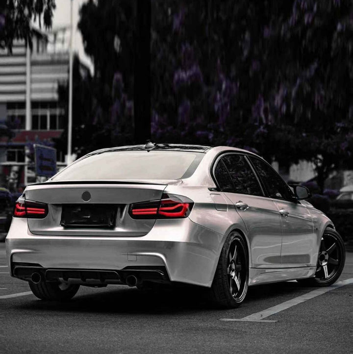 Car Craft Compatible With Bmw 3 Series F30 F80 M3 M4 Exhaust Tips Tail Pipe Midpipe Muffler With Clamp Akrapovic Carbon Fiber Look