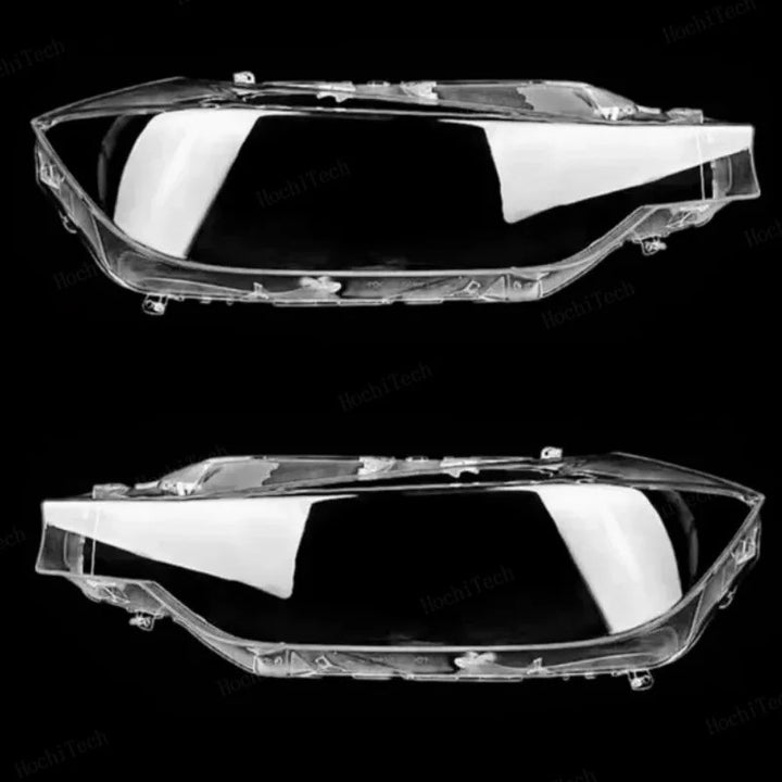 Car Craft Compatible With Bmw 3 Series F30 2012-2015 Car Front Headlights Headlamp Glass Lenses Cover Dust Shell Transparent Plexiglass Lampshade Ddz-f35lk-12l+r Set - CAR CRAFT INDIA